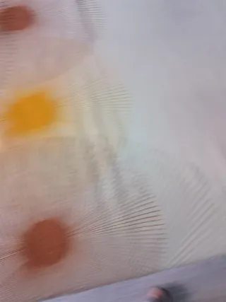 Cortina decorativa tela beige multicolor