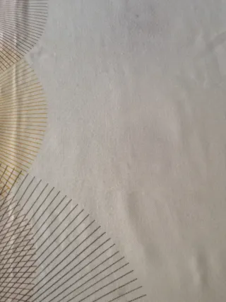 Cortina decorativa tela beige multicolor