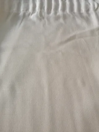 Cortina decorativa tela beige multicolor