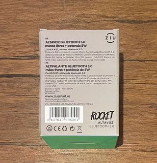 Altavoz ZIU ROCKET Bluetooth 5.0 5W Negro