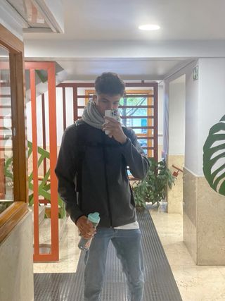 Chaqueta Old Navy Gris con Cremallera