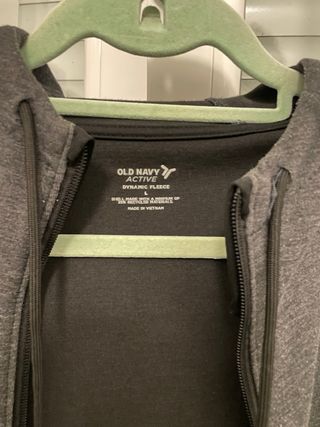 Chaqueta Old Navy Gris con Cremallera