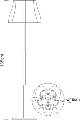 Lámpara de pie diseño moderno