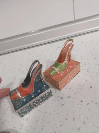 Mini Joyeros Zapatos Decorativos