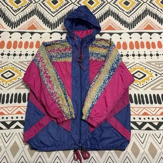 Vintage Cortavientos mujer Shamp Talla L