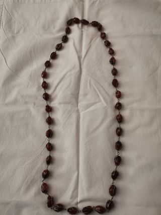 Collana con pietre di corniola