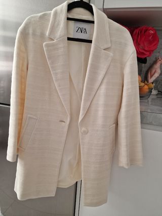 Blazer Zara Larga Crudo