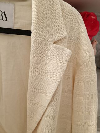Blazer Zara Larga Crudo