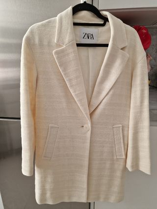 Blazer Zara Larga Crudo