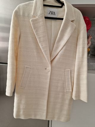 Blazer Zara Larga Crudo