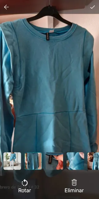 Sudadera Vestido H&M Talla S