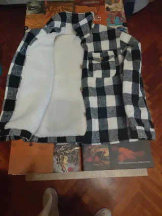Chaqueta de cuadros forrada para niño