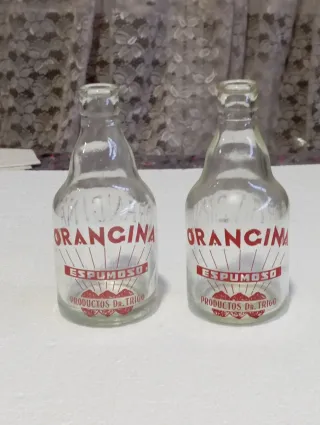 2 Botellas Orangina Antiguas Espumoso