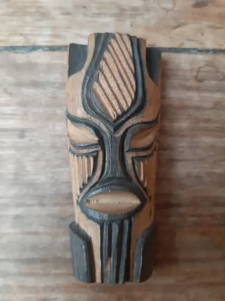 3 Máscaras Vintage Africanas Decorativas