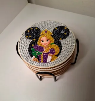 Set 9 Sottobicchieri Disney Principesse