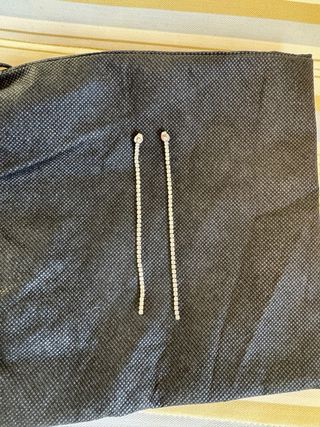 Pendientes largos circonitas plata