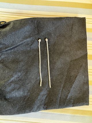 Pendientes largos circonitas plata