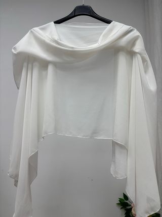 Chal gasa blanco para fiesta