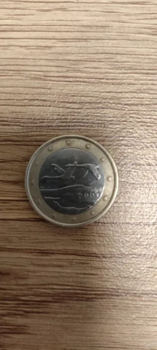 Moneda 1 Euro Finlandia 2001 M