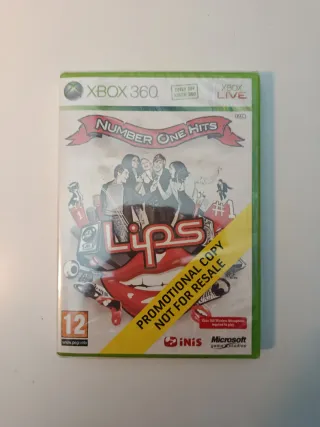 Lips NUEVO Xbox 360 Number One Hits precintado
