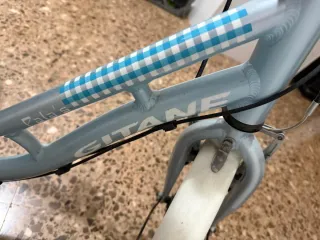 Bicicleta Paseo Gitane Plateada azul