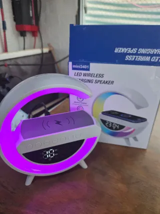 Despertador LED Carga Inalámbrica