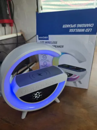 Despertador LED Carga Inalámbrica