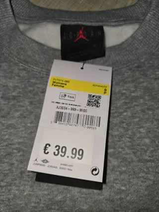 Sudadera Jordan Gris Mujer