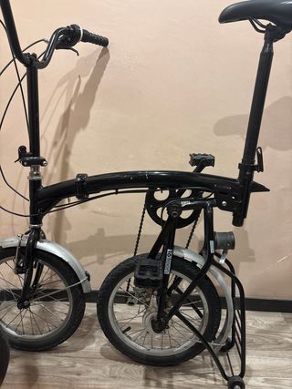 Bicicleta Plegable 16 Negra