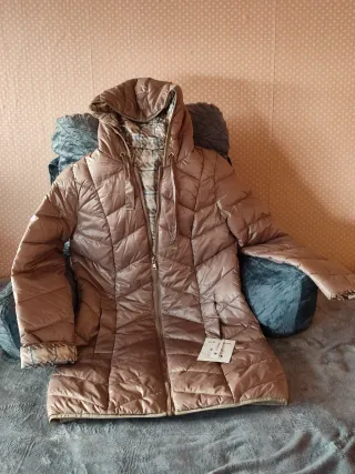 Anorak Cortefiel Beige Mujer