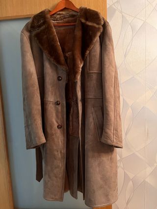 Abrigo piel marrón El Corte Inglés