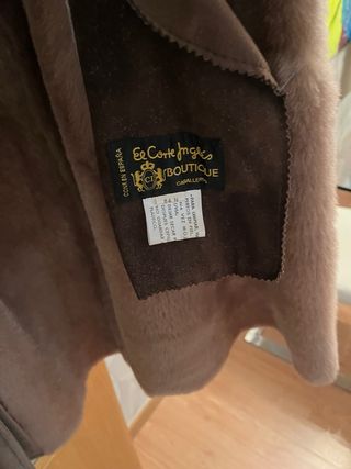 Abrigo piel marrón El Corte Inglés