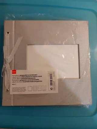 Álbum de fotos Hema con hojas de pergamino