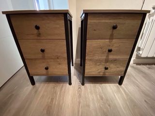 Mesitas de noche madera tipo ingeniería