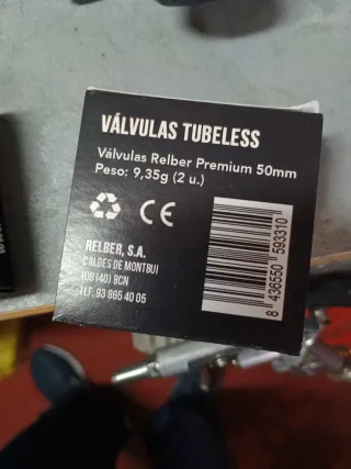 Válvulas Tubeless aluminio