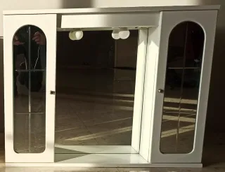 2 Armarios Baño con Espejo Romi