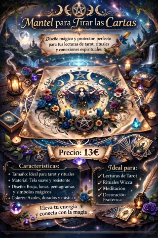 Mantel para Tarot y Rituales Mágico