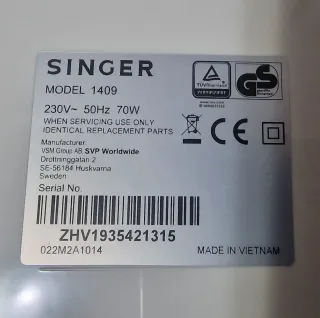 Máquina de coser Singer Promise