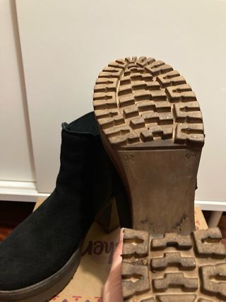 Botas tacón plataforma negras