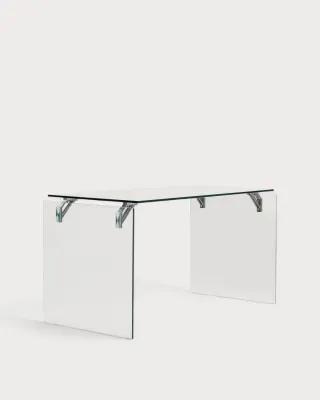 Mesa de estudio cristal 134x70 cm