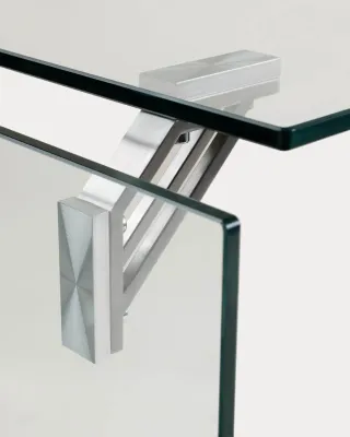 Mesa de estudio cristal 134x70 cm