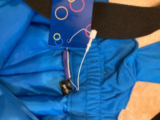 Pantalón de nieve infantil azul con tirantes