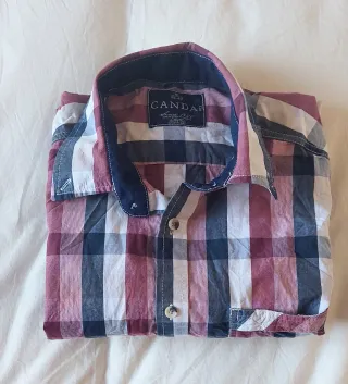 Camisa cuadros C&A para hombre Talla M