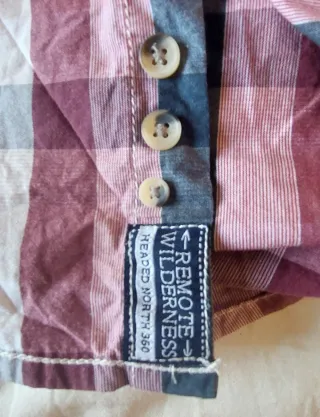 Camisa cuadros C&A para hombre Talla M