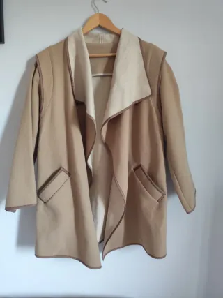 Chaqueta Beige Mujer Oversize
