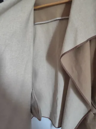 Chaqueta Beige Mujer Oversize