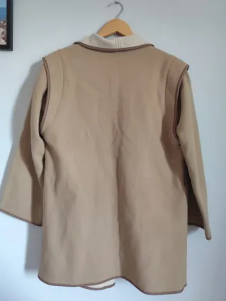 Chaqueta Beige Mujer Oversize