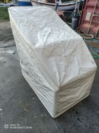 Consola de barco con asiento y funda