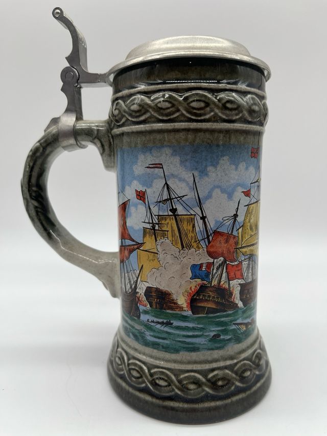 Jarra Cerveza Cerámica Barco Alemán