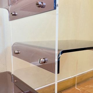 Scaffale acrilico vintage